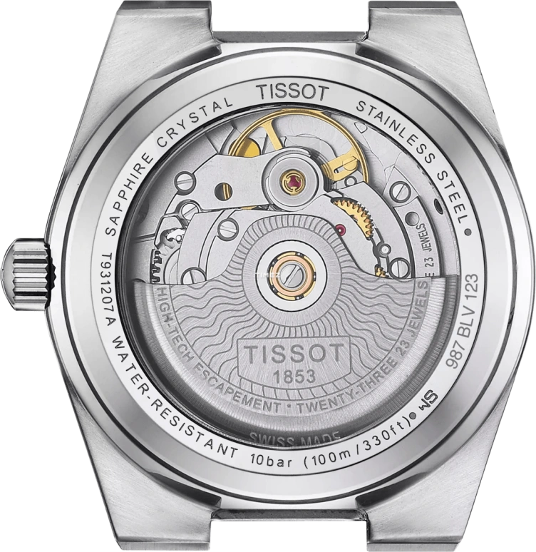 Tissot,PRX 35mm,35mm,Stainless Steel,Grey,Automatic,Day,Sapphire,T931,T931.207.41.336.00