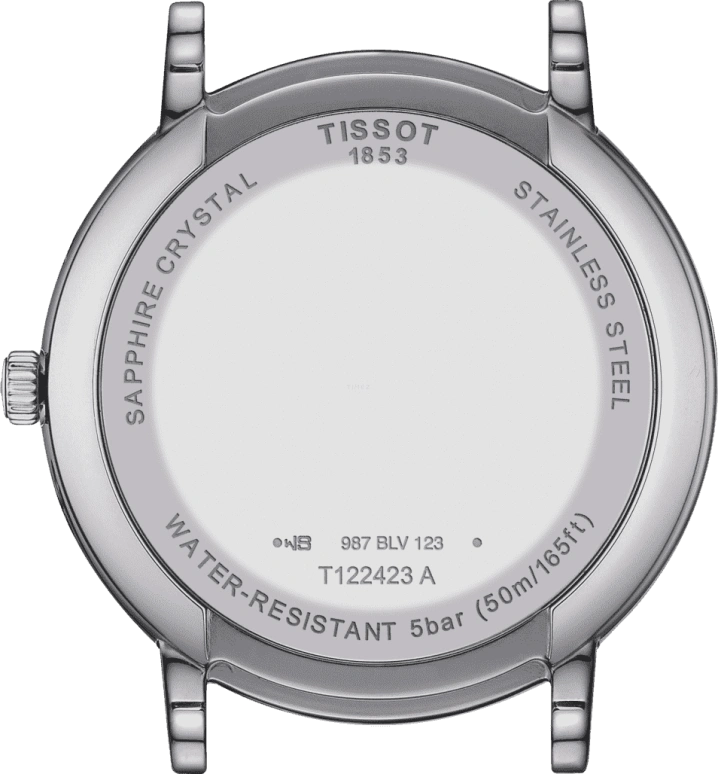 Tissot,Carson 40mm,40mm,Stainless Steel,Blue,Quartz,Moonphase,Date,T122,T122.423.16.043.00