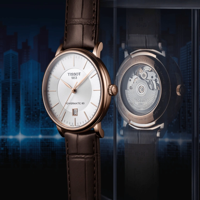 Tissot,Carson 40mm,40mm,Stainless Steel,Silver,Automatic,Day,80hours,T122,T122.407.36.031.00
