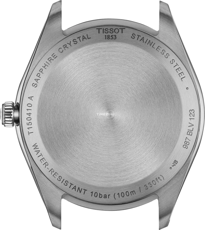 Tissot,PR 100 40mm,40mm,Stainless Steel,Grey,Quartz,Day,Sapphire,Crystal Glass,T150,T150.410.11.081.00