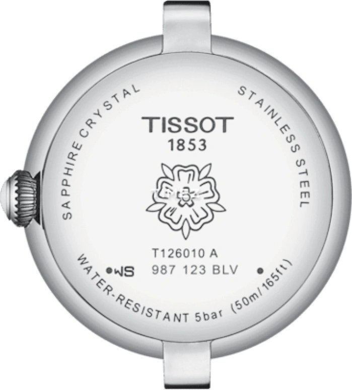 Tissot,Bellissima 26mm,26mm,Stainless Steel,White,Silver,Quartz,Day,26280hours,T126,T126.010.11.013.00