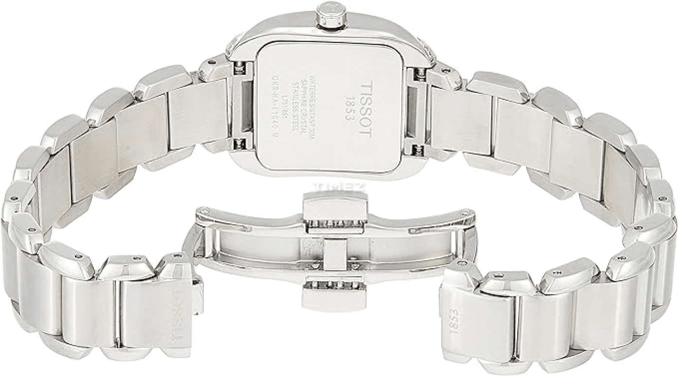 Tissot,Other 24x20mm,24x20mm,Stainless Steel,Multi-Color,Quartz,Sapphire,Crystal Glass,Square,T02,T02.1.385.71