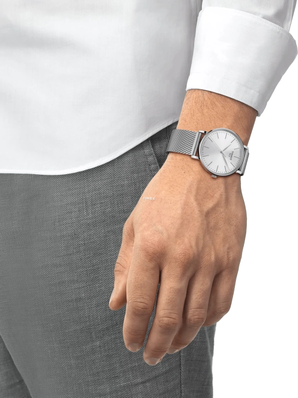 Tissot,Everytime 40mm,40mm,Stainless Steel,Silver,Quartz,26280hours,Sapphire,T143,T143.410.11.011.00