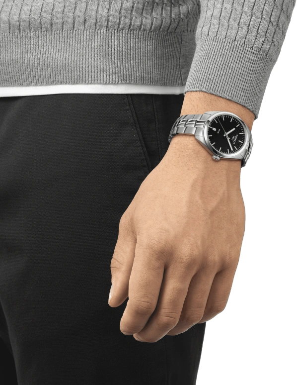 Tissot,PR 100 39mm,39mm,Stainless Steel,Black,Quartz,Day,26280hours,T101,T101.410.11.051.00