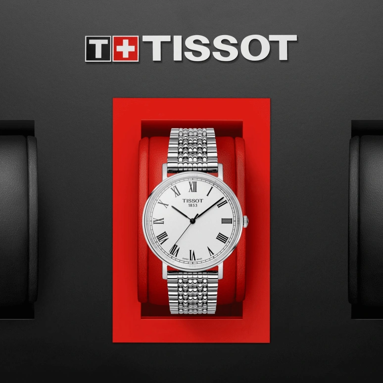 Tissot,Everytime 38mm,38mm,Stainless Steel,Silver,Quartz,Day,Sapphire,T109,T109.410.11.033.10