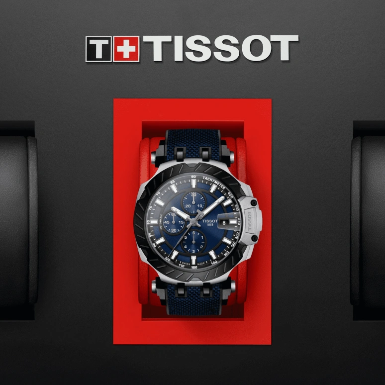 Tissot,T-Race 48.80mm,48.80mm,Stainless Steel,Blue,Automatic,Chronograph,Date,Anti-magnetic,T115,T115.427.27.041.00