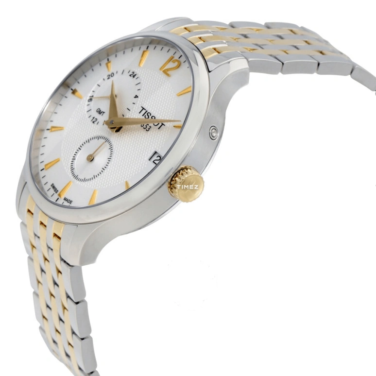Tissot,T-Classic 42mm,42mm,Stainless Steel,Silver White,Quartz,Day,Dule Time,T063,T063.639.22.037.00