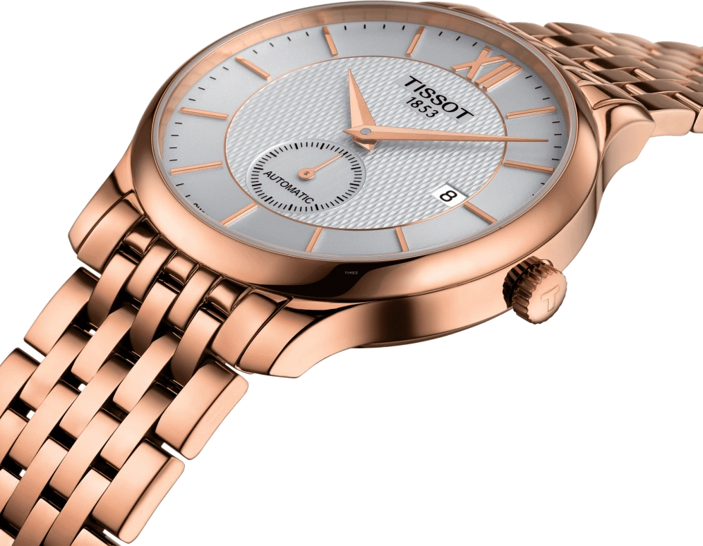 Tissot,Tradition 40mm,40mm,Stainless Steel,Silver,Automatic,Chronograph,Date,T063,T063.428.33.038.00