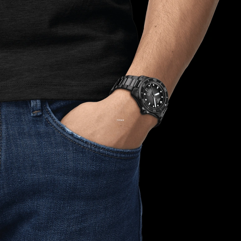 Tissot,Seastar 40mm,40mm,Stainless Steel,Gradient,Grey,Automatic,Day,80hours,T120,T120.807.33.051.00
