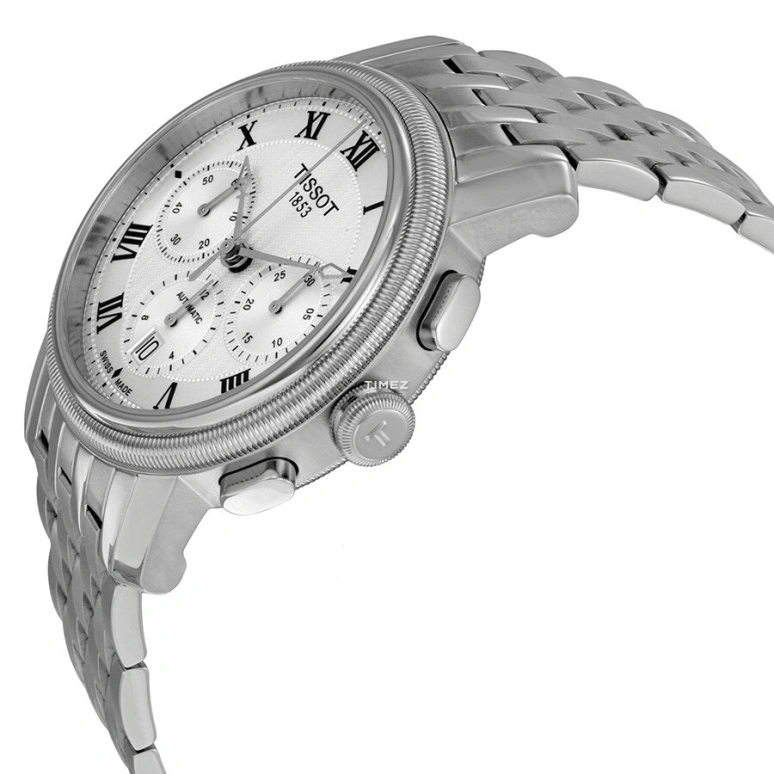 Tissot,Bridgeport 42mm,42mm,Stainless Steel,Silver,Automatic,Chronograph,Day,T097,T097.427.11.033.00