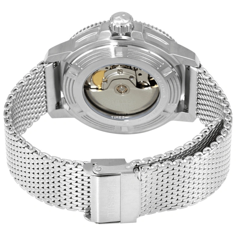 Tissot,Seastar 43mm,43mm,Stainless Steel,Blue,Gradient,Black,Automatic,Day,In-house Caliber,T120,T120.407.11.041.02