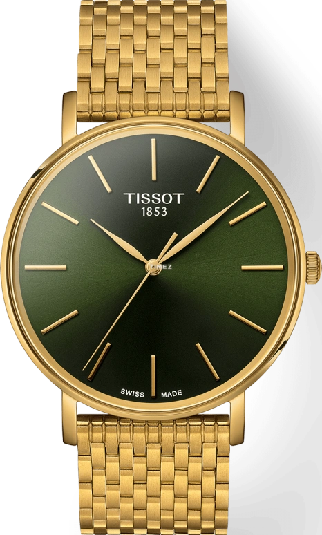 Tissot,Everytime 40mm,40mm,Stainless Steel,Green,Quartz,26280hours,Sapphire,Crystal Glass,T143,T143.410.33.091.00