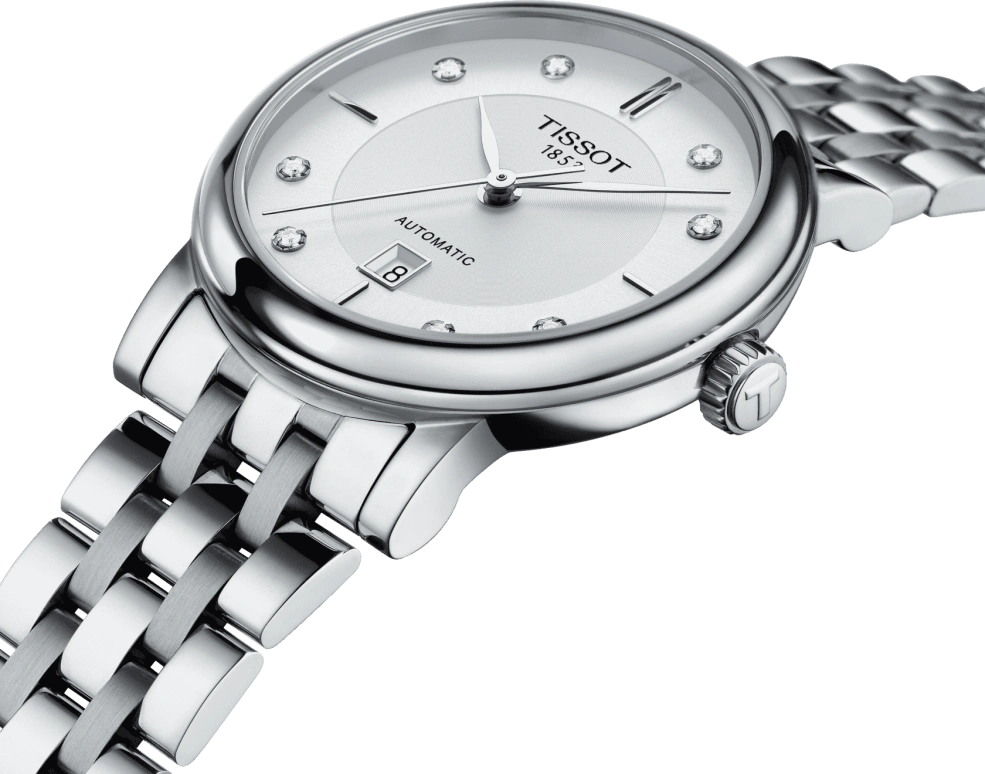 Tissot,Carson 30mm,30mm,Stainless Steel,Silver,Automatic,Date,38hours,T122,T122.207.11.036.00