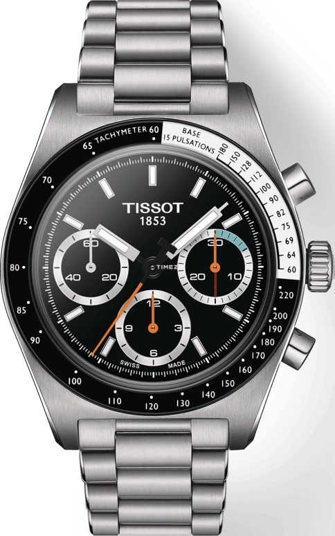 Tissot,PRS 516 41mm,41mm,Stainless Steel,Black,Automatic,Chronograph,42hours,T149,T149.459.21.051.00