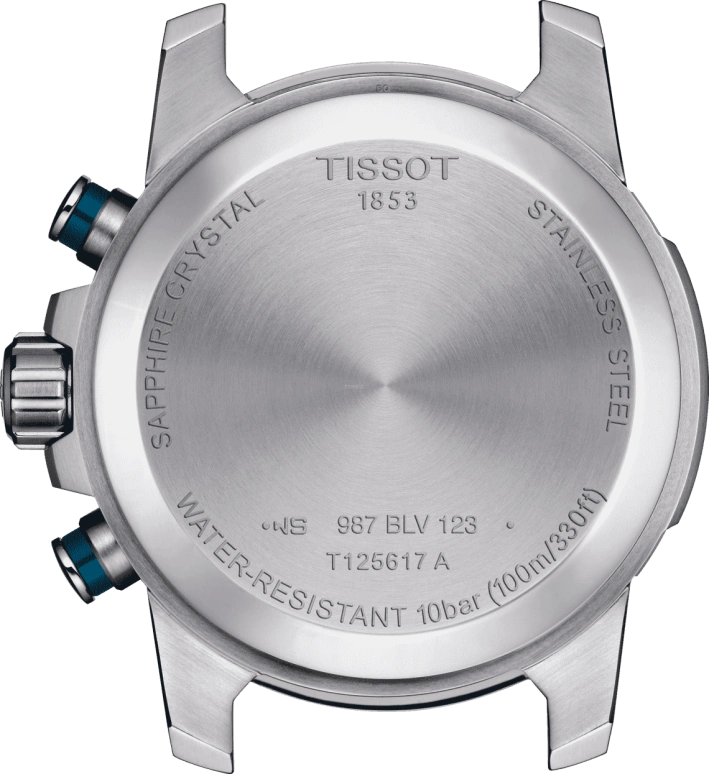 Tissot,T-Sport 45.50mm,45.50mm,Stainless Steel,Luminous,Blue,Sapphire,Crystal Glass,T125,T125.617.11.041.00
