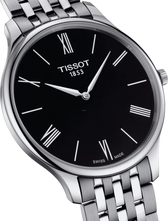 Tissot,Tradition 39mm,39mm,Stainless Steel,Black,Quartz,Sapphire,Crystal Glass,Round,T063,T063.409.11.058.00