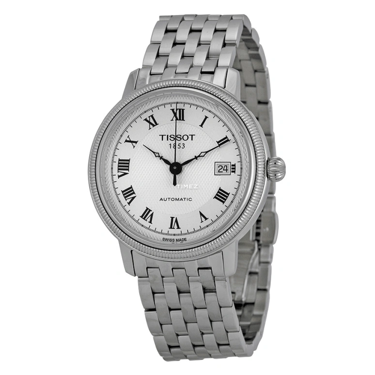 Tissot,Bridgeport 40mm,40mm,Stainless Steel,Silver,White,Automatic,Day,42hours,T045,T045.407.11.033.00