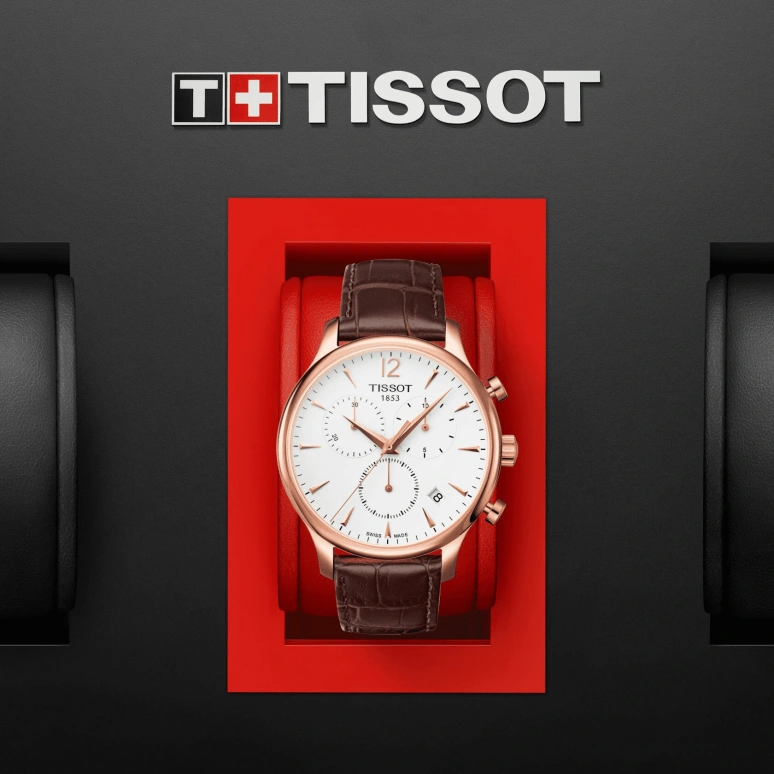 Tissot,Tradition 42mm,42mm,Stainless Steel,Silver,Quartz,Chronograph,Day,T063,T063.617.36.037.00