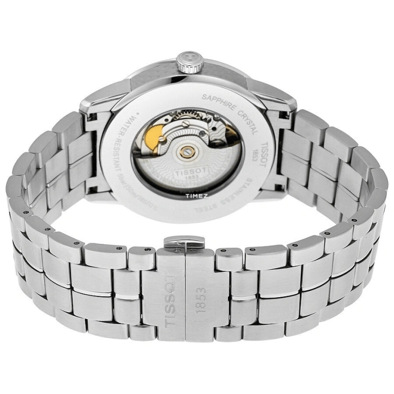 Tissot,Luxury 41mm,41mm,Stainless Steel,Black,Automatic,Day,Sapphire,T086,T086.407.11.201.02