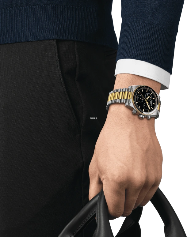 Tissot,PRS 516 40mm,40mm,Stainless Steel,Black,Quartz,Chronograph,Sapphire,Crystal Glass,T149,T149.417.22.051.00