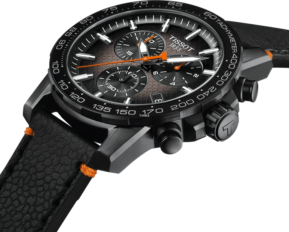 Tissot,Supersport 45.50mm,45.50mm,Stainless Steel,Gradient,Grey,Quartz,Chronograph,Day,T125,T125.617.36.081.00