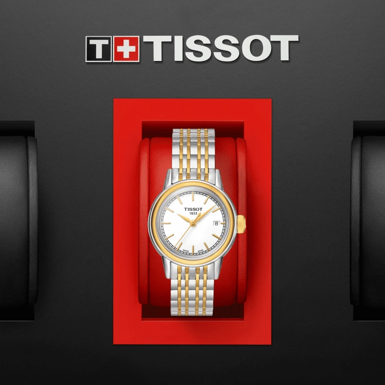 Tissot,Carson 29.70mm,29.70mm,Stainless Steel,White,Quartz,Date,26280hours,T085,T085.210.22.011.00