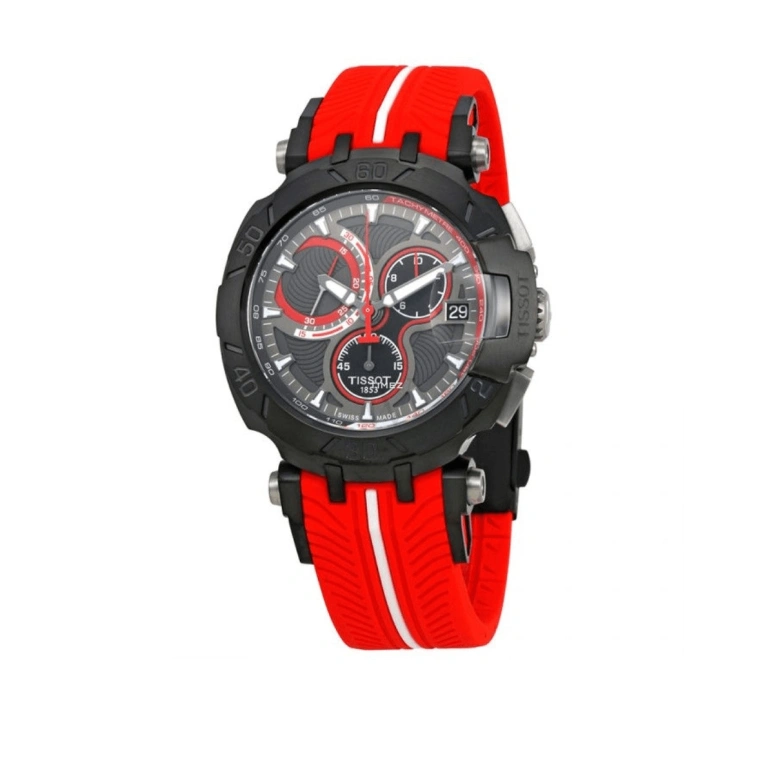 Tissot,T-Sport 47.20x45.25mm,47.20x45.25mm,Stainless Steel,Smoky Gray,Quartz,Chronograph,Day,T092,T092.417.37.061.02