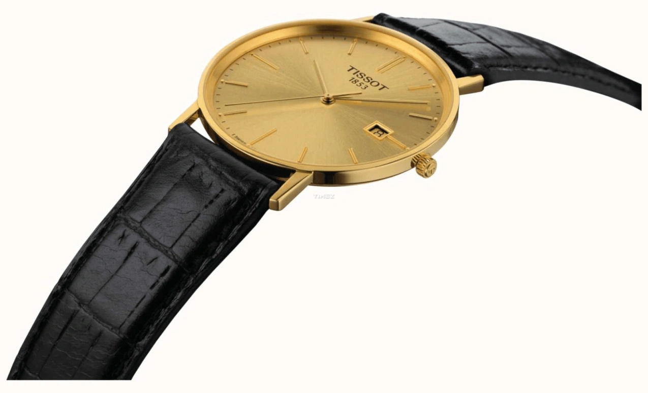 Tissot,T-Classic 33.70mm,33.70mm,Yellow Gold,Champagne,Quartz,Day,26280hours,T71,T71.3.401.21