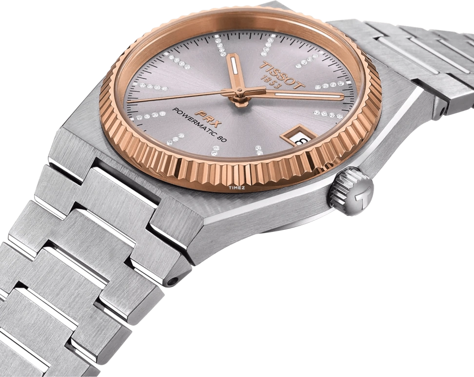 Tissot,PRX 35mm,35mm,Stainless Steel,Grey,Automatic,Day,Sapphire,T931,T931.207.41.336.00