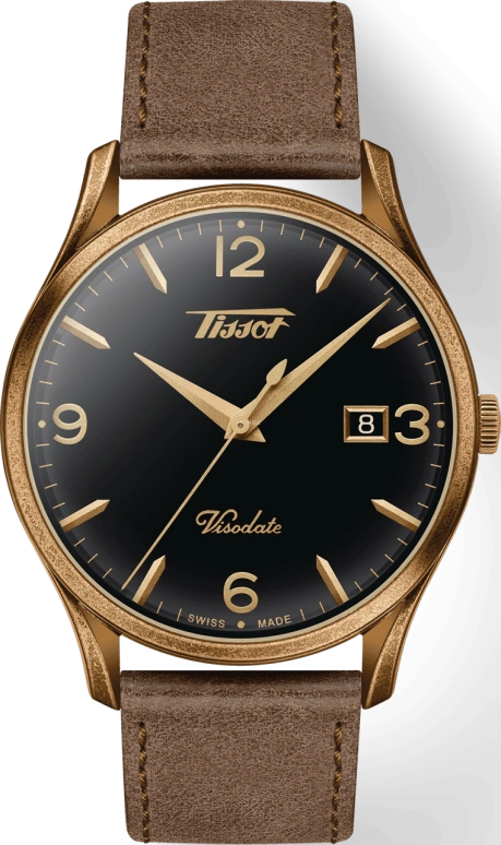 Tissot,Heritage 40mm,40mm,Stainless Steel,Black,Quartz,Chronograph,Date,T118,T118.410.36.057.00