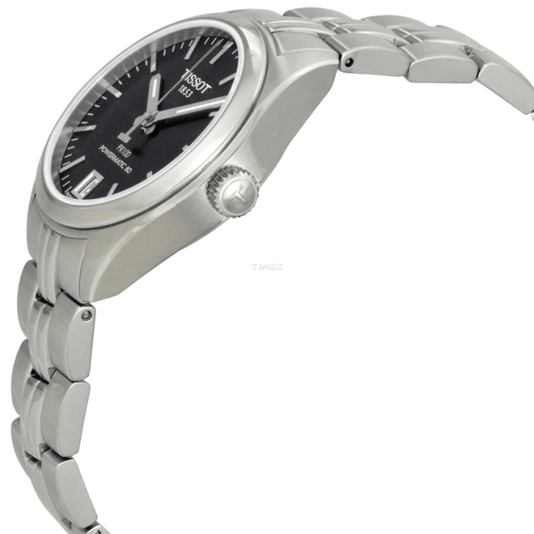 Tissot,PR 100 33mm,33mm,Stainless Steel,Black,Automatic,Day,80hours,T101,T101.207.11.051.00