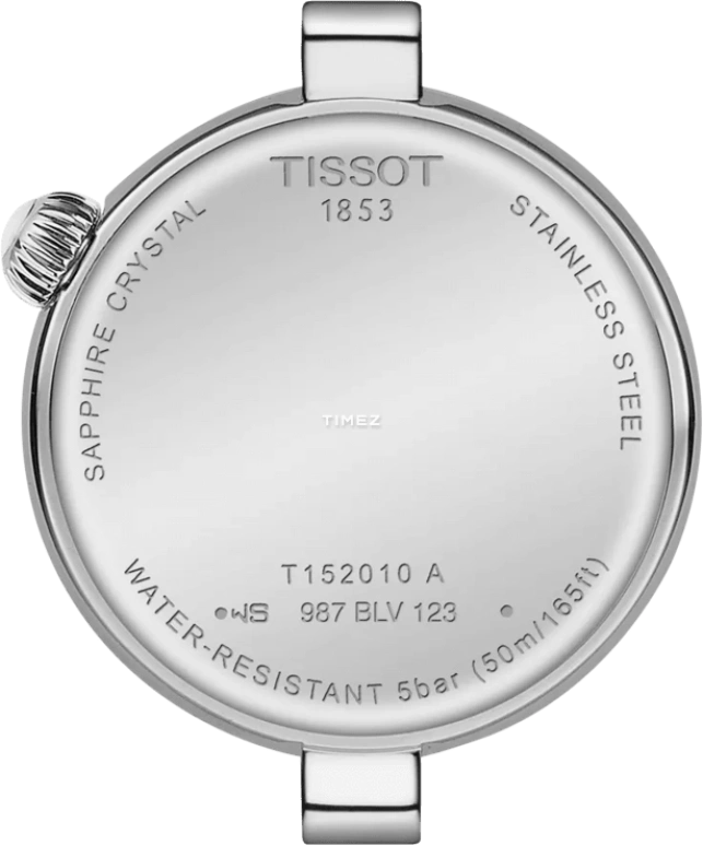 Tissot,Bellissima 28mm,28mm,Stainless Steel,Black,Quartz,Sapphire,Glass,Round,T152,T152.010.16.038.00
