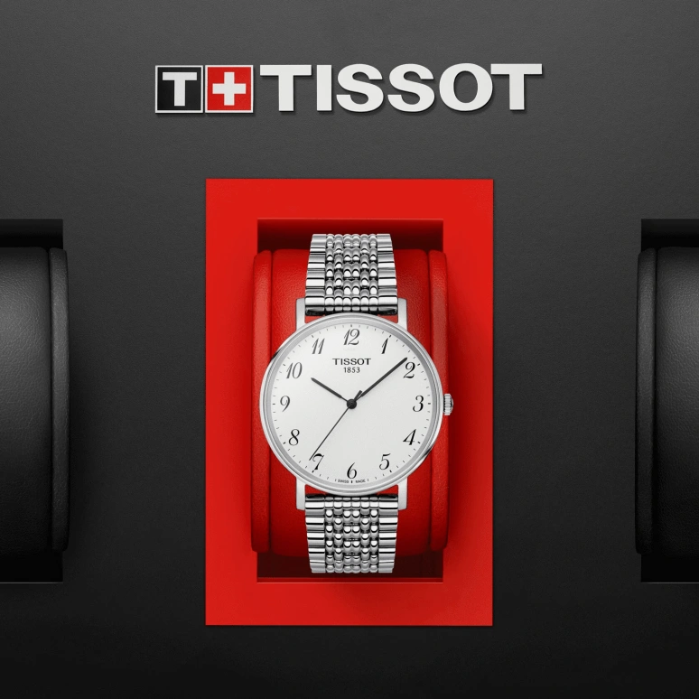 Tissot,Everytime 38mm,38mm,Stainless Steel,Silver,Quartz,Day,Sapphire,T109,T109.410.11.032.00