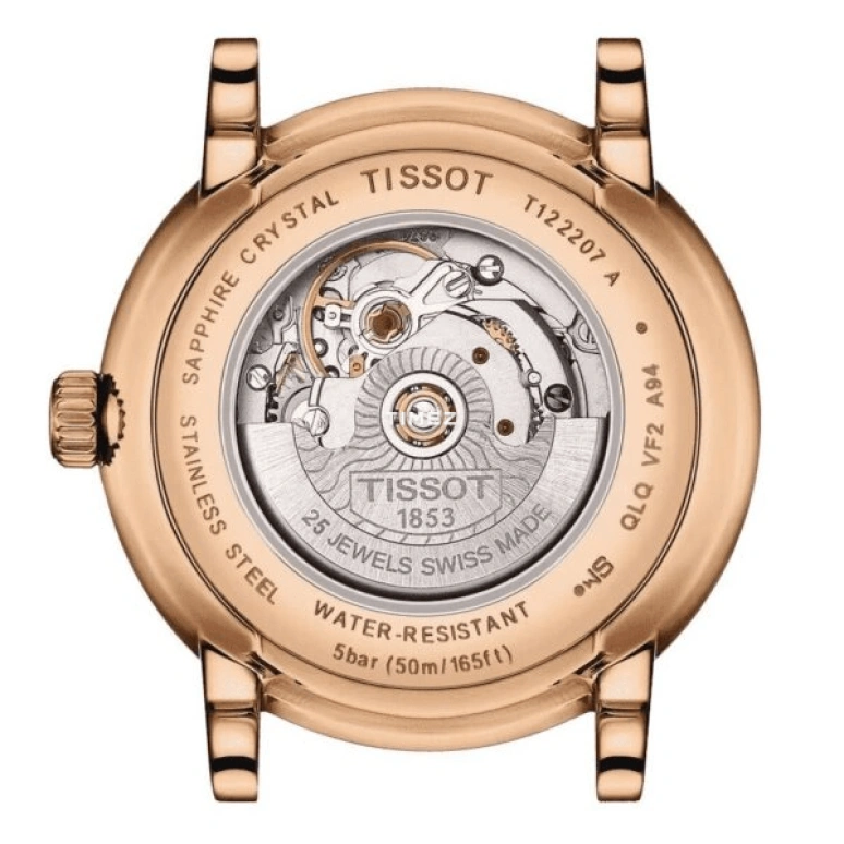 Tissot,Carson 30mm,30mm,Stainless Steel,Silver White,Automatic,Day,38hours,T1222073603300