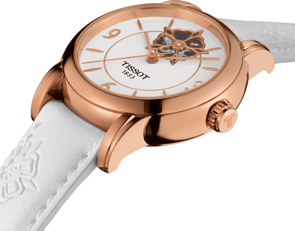 Tissot,Lady Heart 35mm,35mm,Stainless Steel,White,Automatic,80hours,Sapphire,Crystal Glass,T050,T050.207.37.017.04