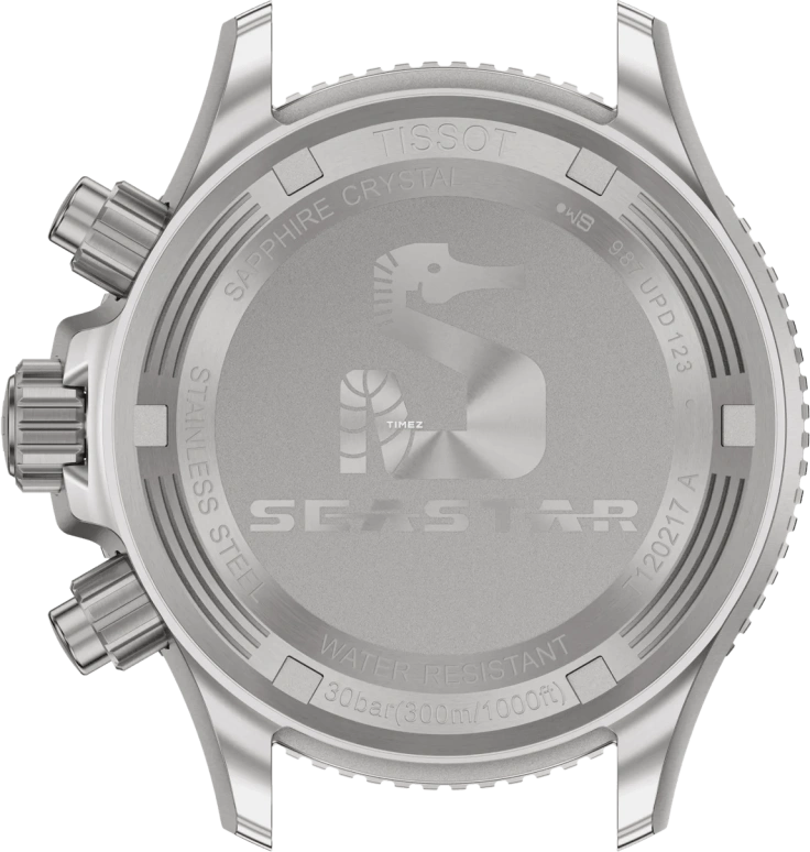 Tissot,Seastar 38mm,38mm,Stainless Steel,Silver,Quartz,Chronograph,Day,T120,T120.217.17.011.00