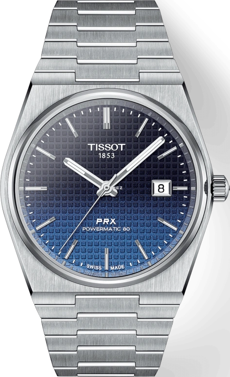 Tissot,PRX 40mm,40mm,Stainless Steel,Dark Blue,Gradient,Automatic,Day,Anti-magnetic,T137,T137.407.11.051.01