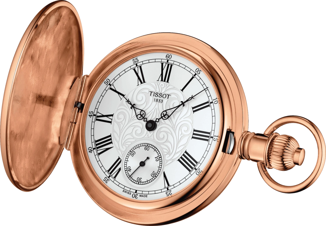 Tissot,T-Pocket 52mm,52mm,Brass,Silver,Handwound,46hours,Mineral,T864,T864.405.99.033.01