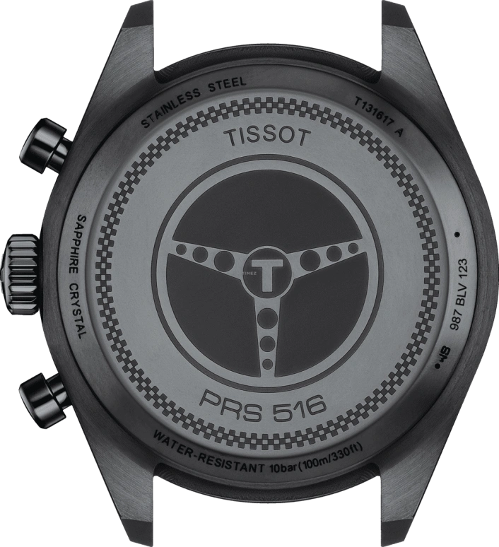 Tissot,PRS 516 45mm,45mm,Stainless Steel,Silver,Quartz,Chronograph,Day,T131,T131.617.36.052.00