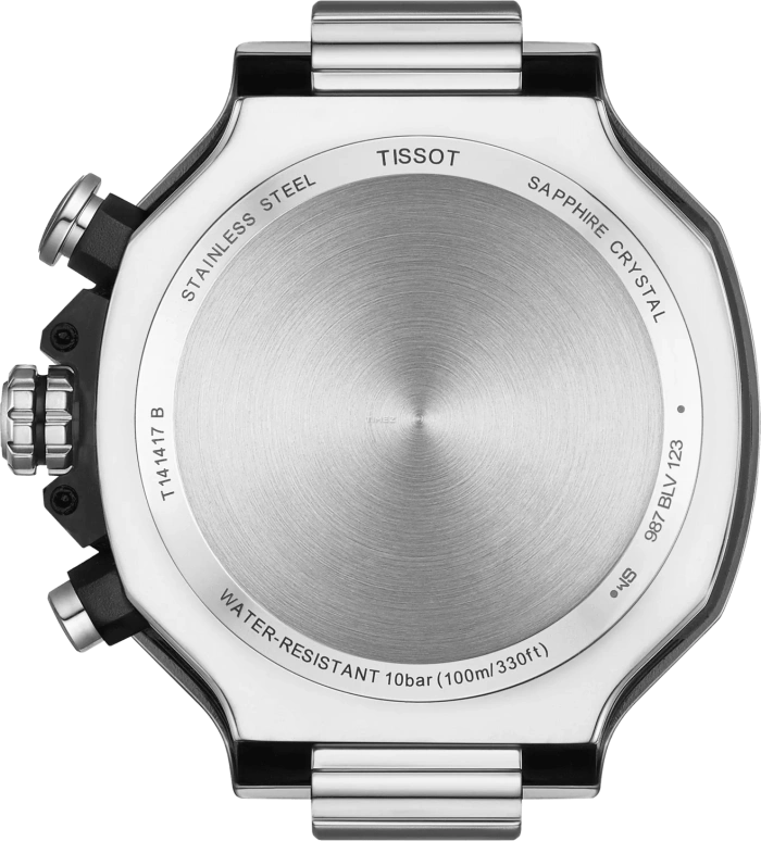 Tissot,T-Race 45mm,45mm,Stainless Steel,White,Quartz,Chronograph,Day,T141,T141.417.17.011.00