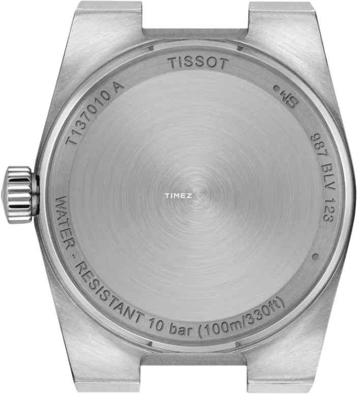 Tissot,PRX 25mm,25mm,Stainless Steel,Ice Blue,Quartz,Sapphire,Crystal Glass,Tonneau,T137,T137.010.11.351.00