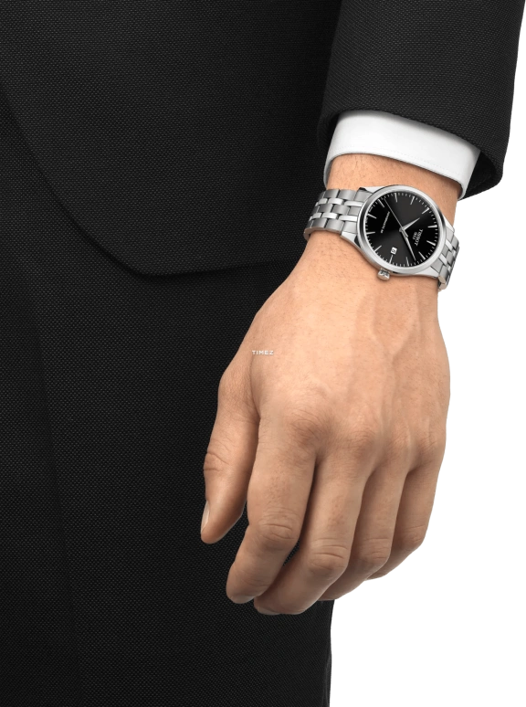 Tissot,Dream 40mm,40mm,Stainless Steel,Black,Automatic,Day,Sapphire,Crystal Glass,T158,T158.407.11.051.00