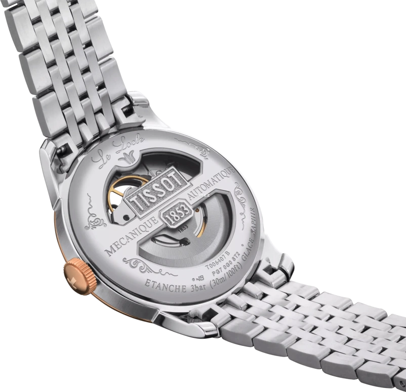 Tissot,Le Locle 39.30mm,39.30mm,Stainless Steel,Silver,Automatic,In-house Caliber,Sapphire,T006,T006.407.22.033.02