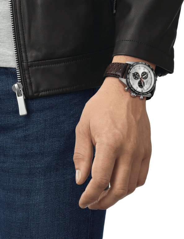 Tissot,PRS 516 45mm,45mm,Stainless Steel,Silver,Quartz,Chronograph,Day,T131,T131.617.16.032.00