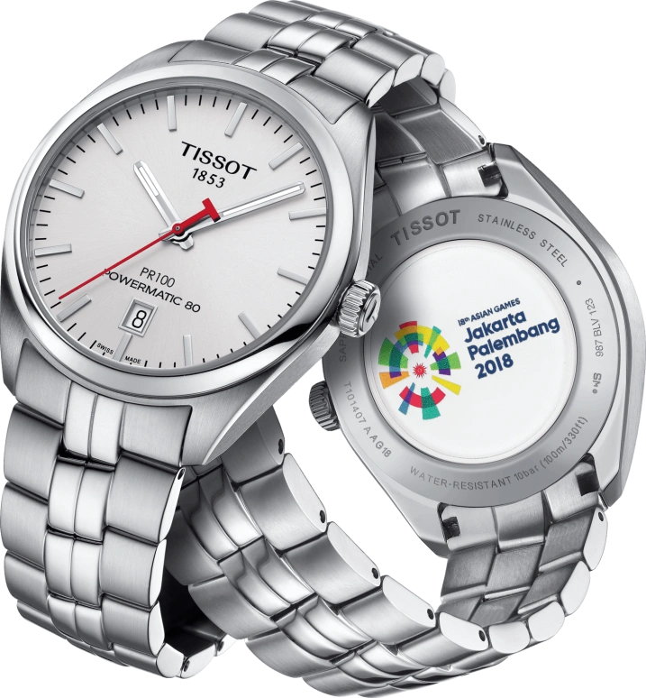 Tissot,PR 100 39mm,39mm,Stainless Steel,White,Automatic,Day,80hours,T101,T101.407.11.011.00