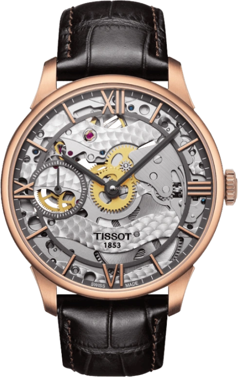 Tissot,Chemin Des Tourelles 42mm,42mm,Stainless Steel,Skeleton,Handwound,46hours,Sapphire,T099,T099.405.36.418.00