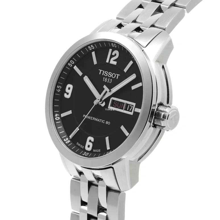 Tissot,PRC 200 39mm,39mm,Stainless Steel,Black,Automatic,Date,Day,T055,T055.430.11.057.00