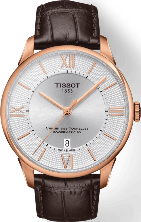 Tissot,Chemin Des Tourelles 42mm,42mm,Stainless Steel,Silver,Automatic,Day,80hours,T099,T099.407.36.038.00