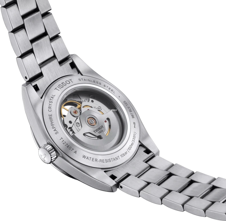 Tissot,Gentleman 40mm,40mm,Stainless Steel,Silver,Automatic,In-house Caliber,Sapphire,T127,T127.407.11.031.01