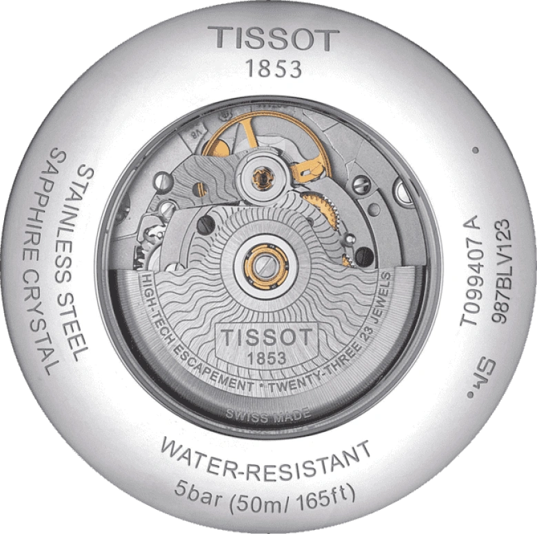 Tissot,Chemin Des Tourelles 42mm,42mm,Stainless Steel,Silver,Automatic,Day,80hours,T099,T099.407.11.037.00